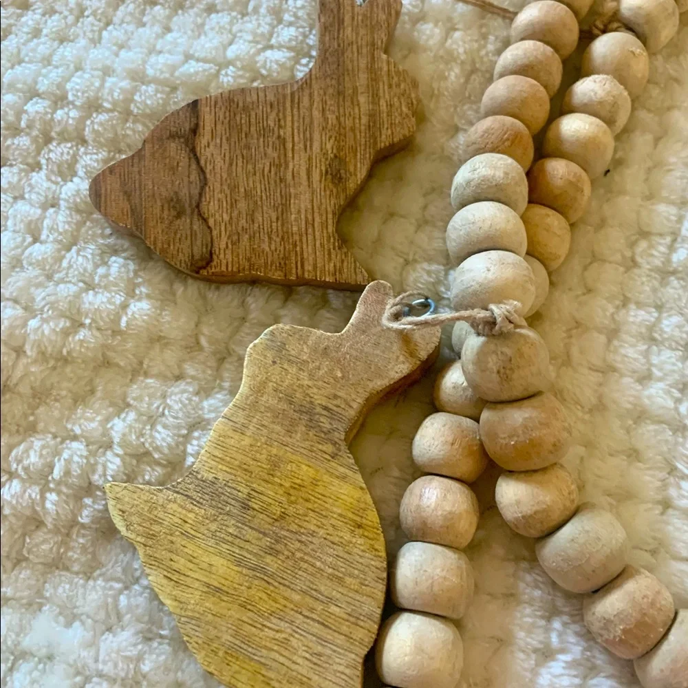 Easter Bunny Wooden Garland